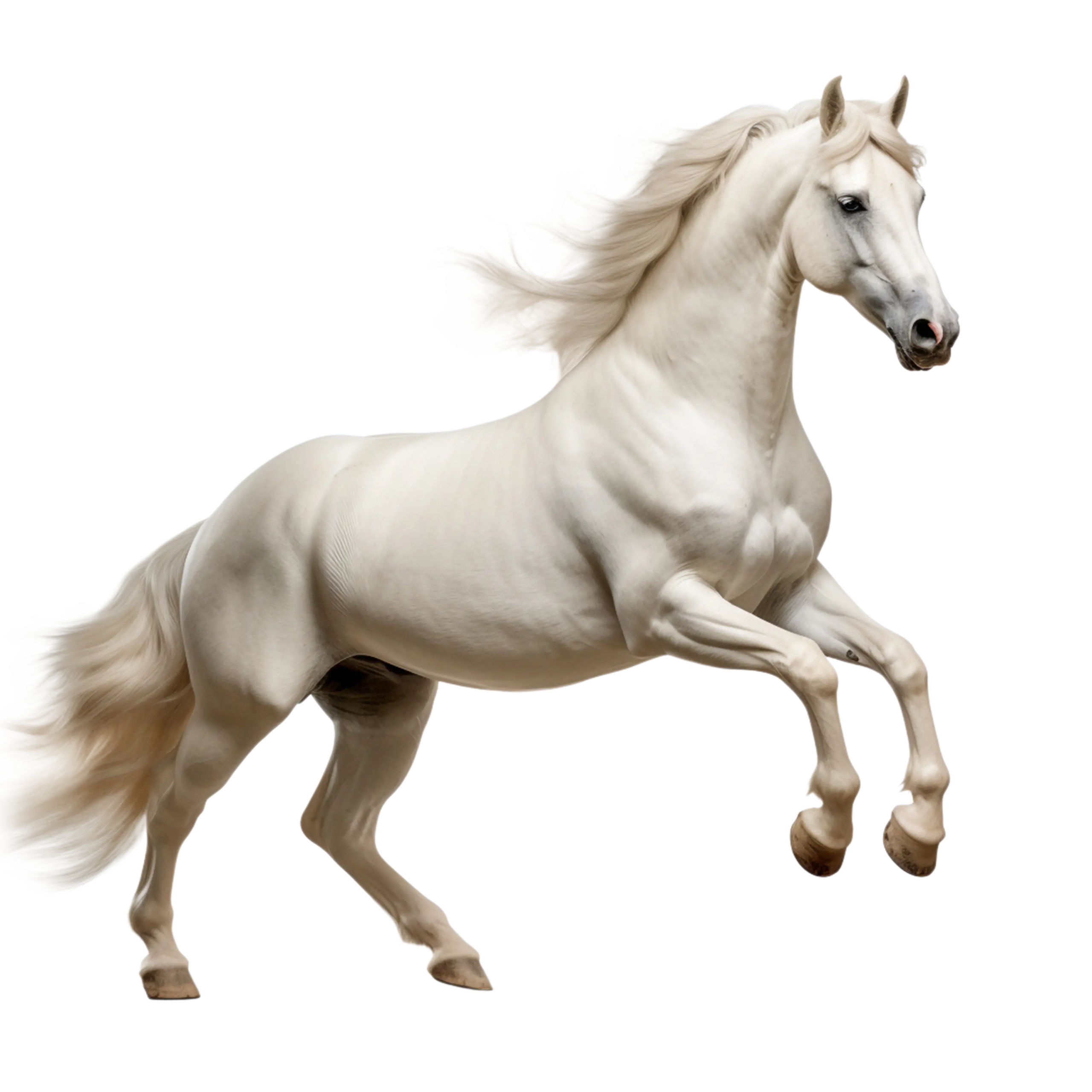 —Pngtree—white horse isolated on transparent_13173570
